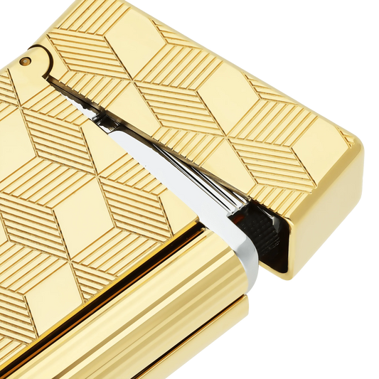 Fully Refurbished Guilloche Lighter golden REF: 020841