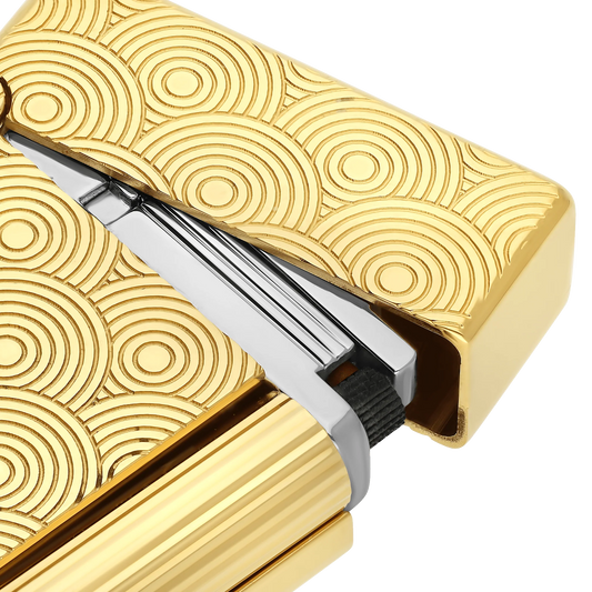 Fully Refurbished Guilloche Lighter golden REF: 020845