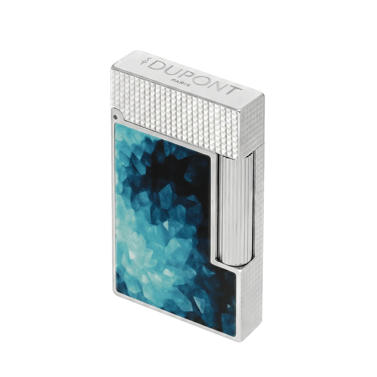 Fully Refurbished Lacquered lighter Géode blue REF: C16035CL