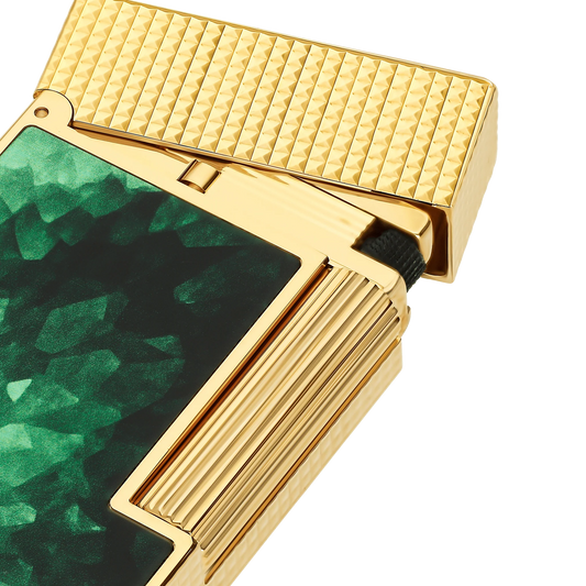 Fully Refurbished Lacquered lighter Géode green REF: C16036CL