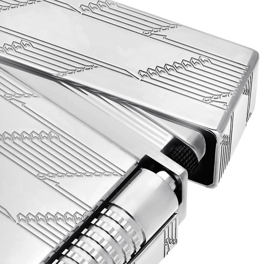 Fully Refurbished Guilloche lighter silver REF: C23180
