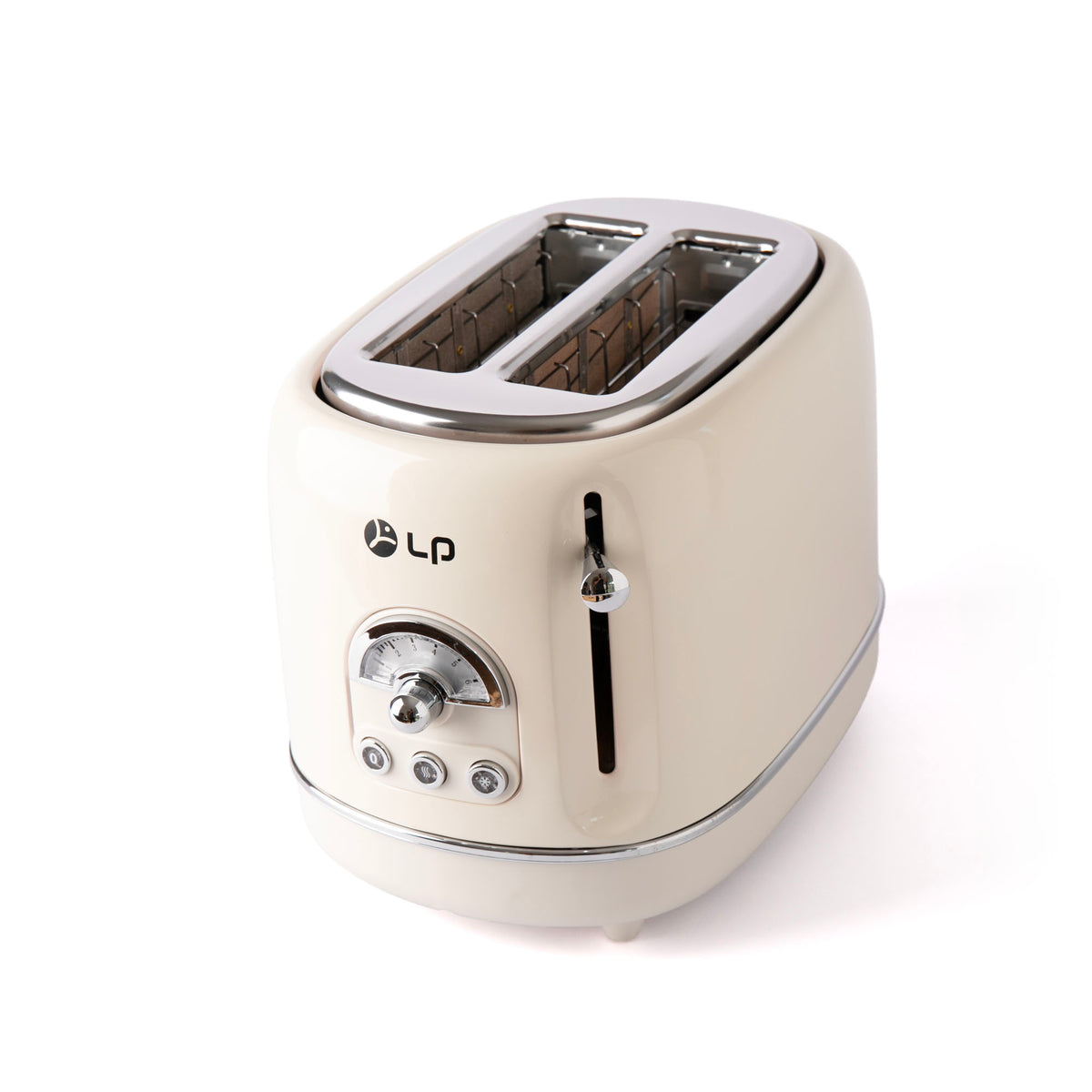 Stainless Steel Mini 2 Slice Toaster, Retro Automatic Bread Toaster, Household Breakfast Toast Maker