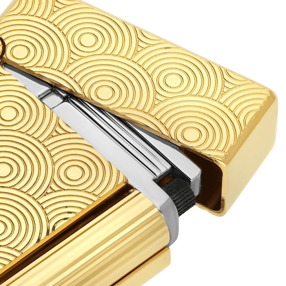 Fully Refurbished Guilloche Lighter golden REF: 020845