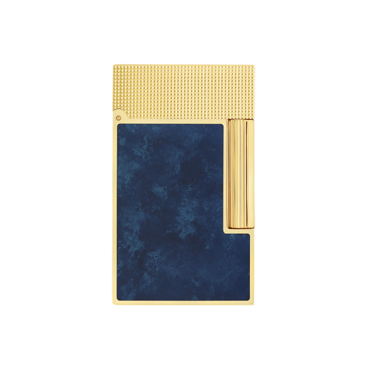 Fully Refurbished Lacquered lighter Savoir-Faire Popote blue REF: C16017CL