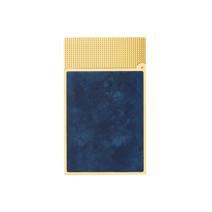 Fully Refurbished Lacquered lighter Savoir-Faire Popote blue REF: C16017CL