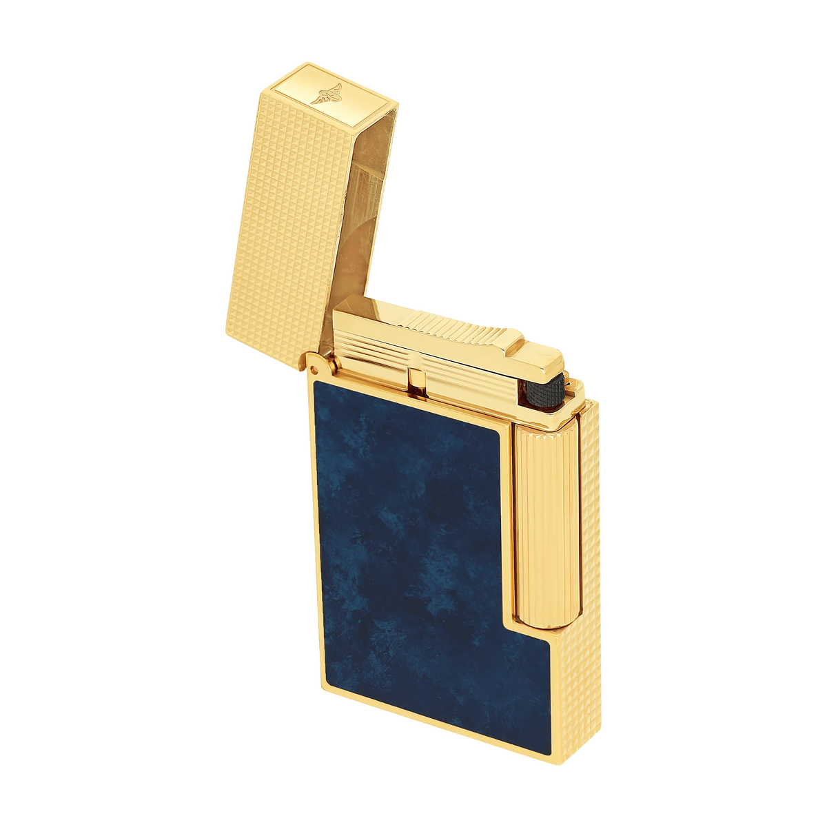 Fully Refurbished Lacquered lighter Savoir-Faire Popote blue REF: C16017CL