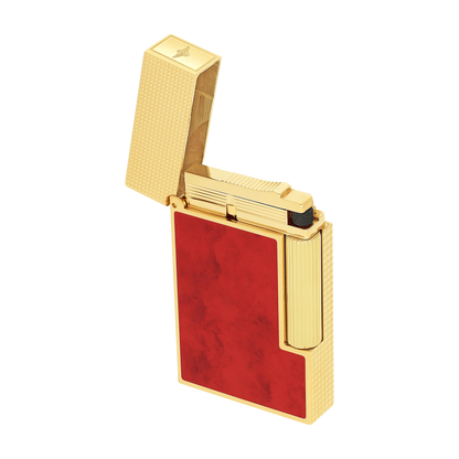 Fully Refurbished Lacquered lighter Savoir-Faire Popote red REF: C16018CL £1,815