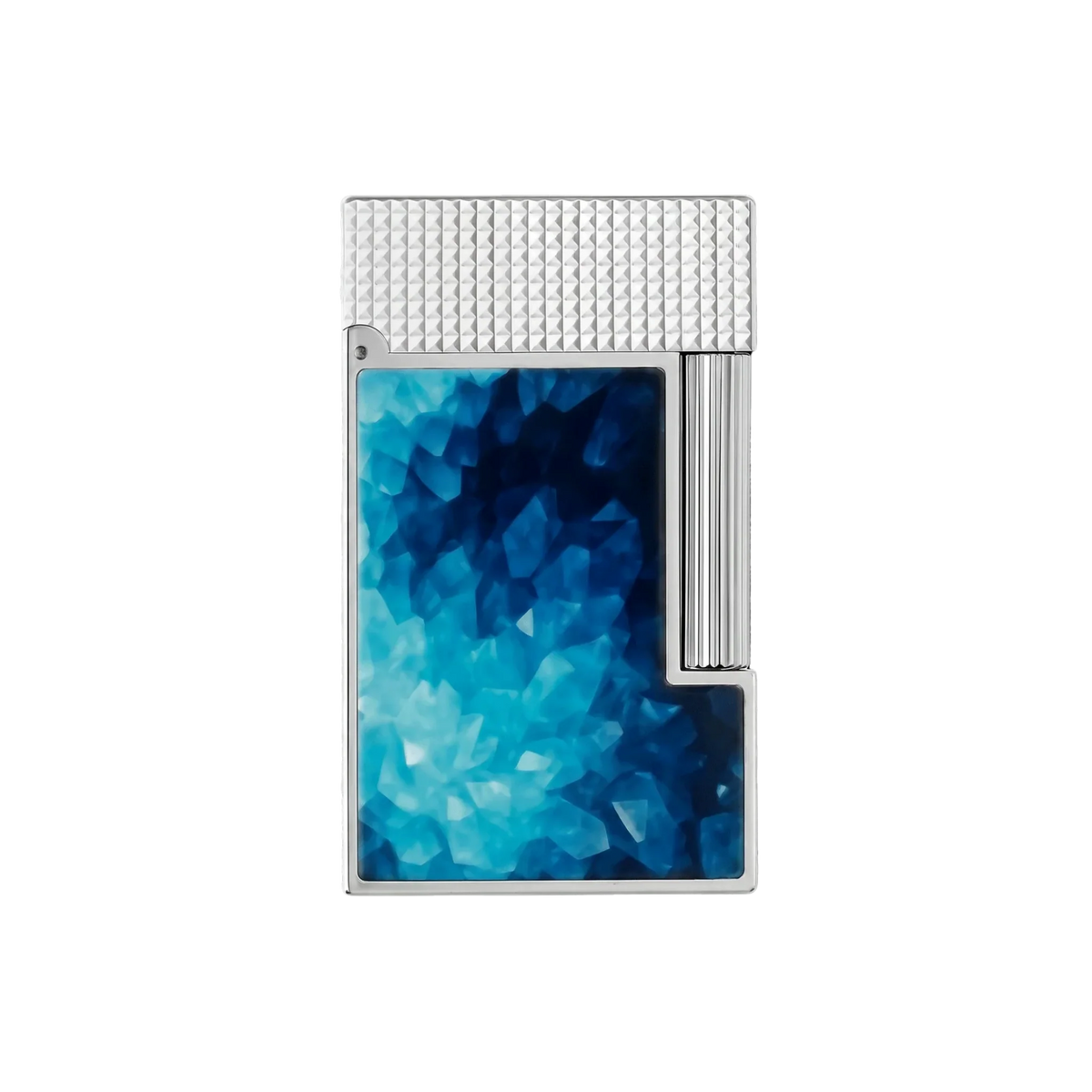 Fully Refurbished Lacquered lighter Géode blue REF: C16035CL