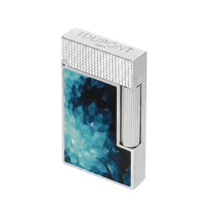 Fully Refurbished Lacquered lighter Géode blue REF: C16035CL