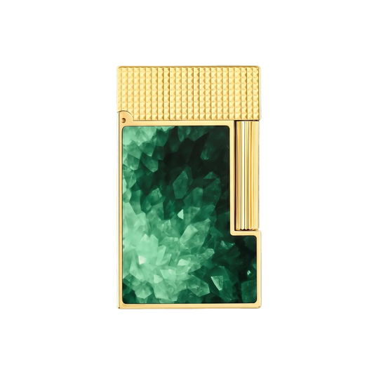 Fully Refurbished Lacquered lighter Géode green REF: C16036CL