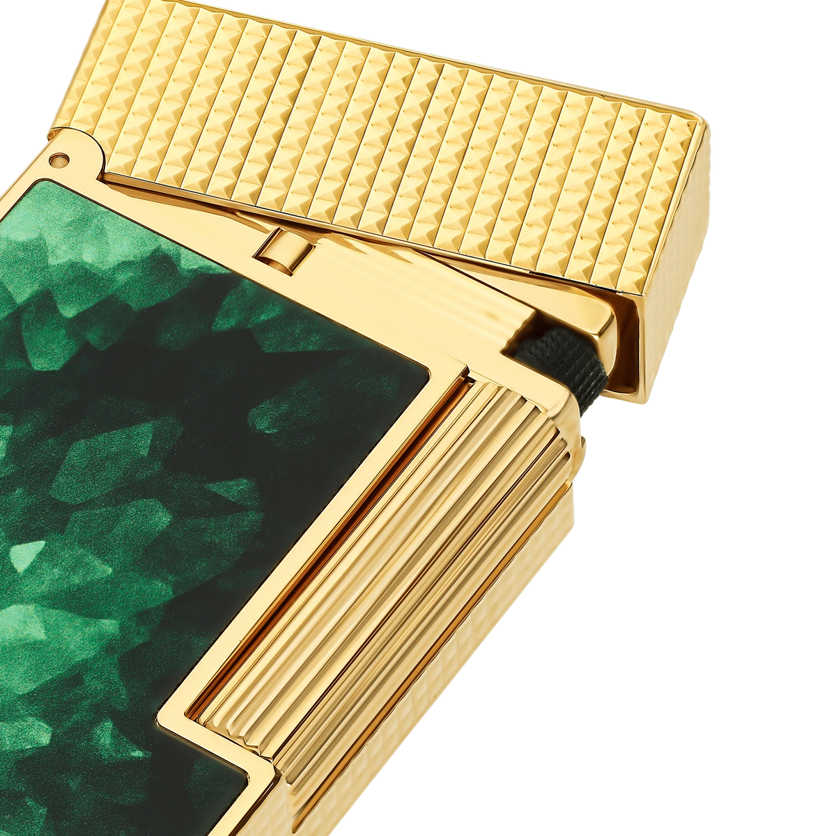Fully Refurbished Lacquered lighter Géode green REF: C16036CL