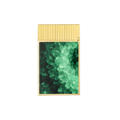 Fully Refurbished Lacquered lighter Géode green REF: C16036CL