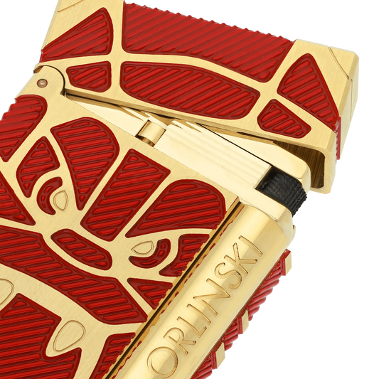 Fully Refurbished brushed lighter Orlinski red REF: C16060