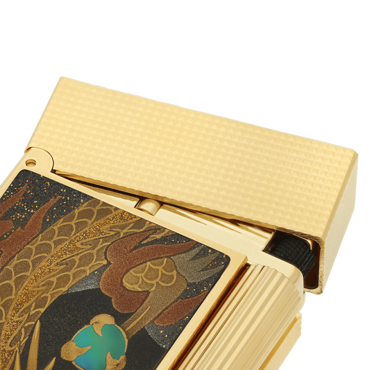 Fully Refurbished Lacquered lighter maki-e brown REF: C16150