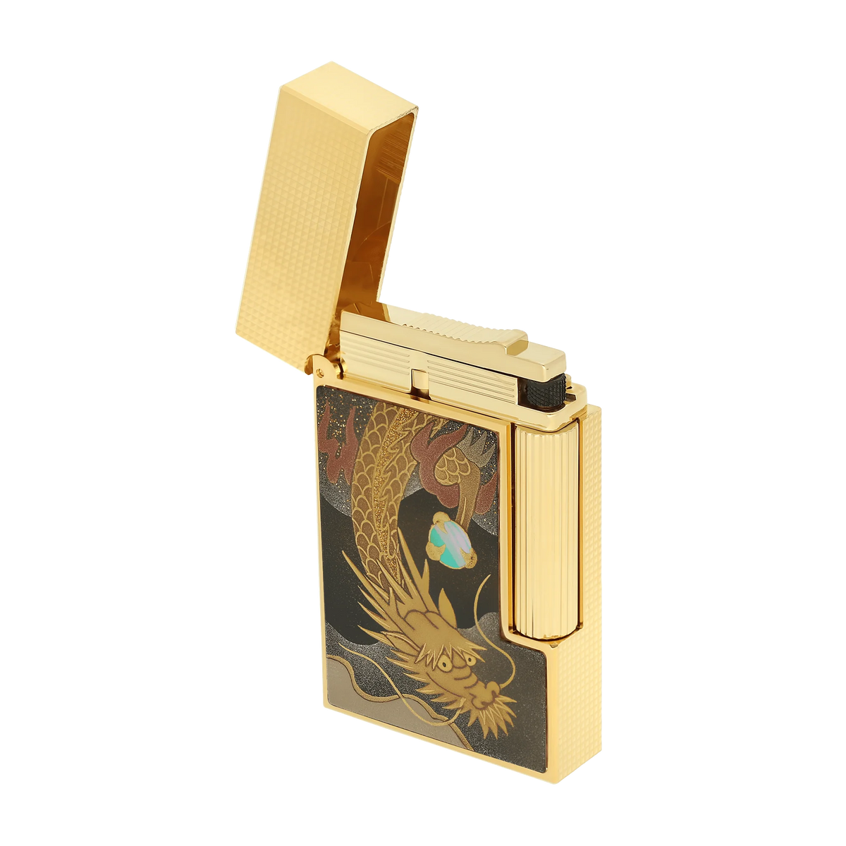 Fully Refurbished Lacquered lighter maki-e brown REF: C16150