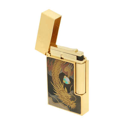 Fully Refurbished Lacquered lighter maki-e brown REF: C16150