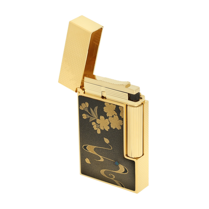 Fully Refurbished Lacquered lighter maki-e brown REF: C16151