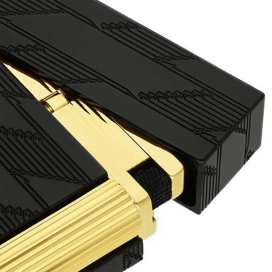 Fully Refurbished Guilloche Lighter Monogram 1872 black REF: C16179
