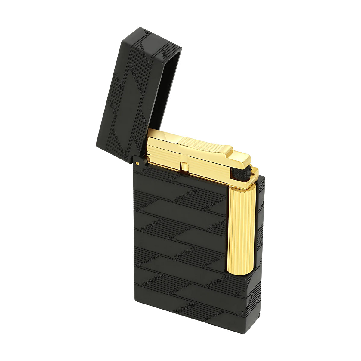 Fully Refurbished Guilloche Lighter Monogram 1872 black REF: C16179