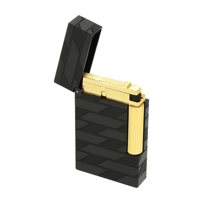Fully Refurbished Guilloche Lighter Monogram 1872 black REF: C16179