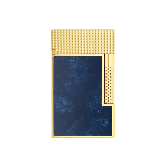 Fully Refurbished Lacquered lighter Savoir-Faire Popote blue REF: C23017CL