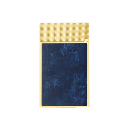 Fully Refurbished Lacquered lighter Savoir-Faire Popote blue REF: C23017CL