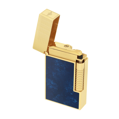 Fully Refurbished Lacquered lighter Savoir-Faire Popote blue REF: C23017CL