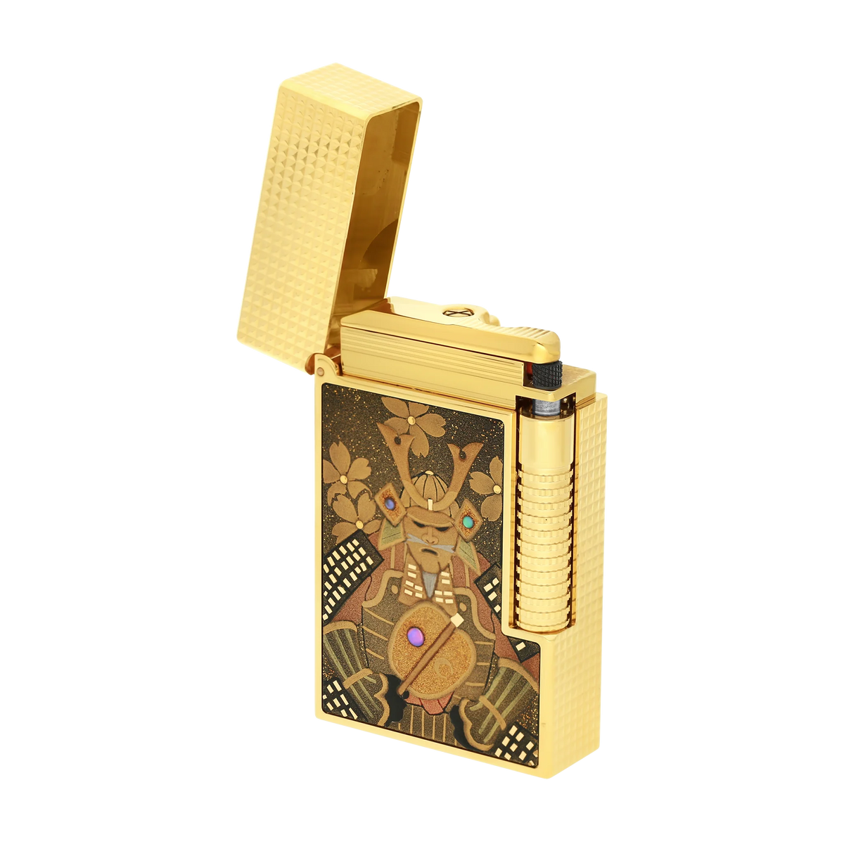 Fully Refurbished Lacquered lighter Maki-E Samouraï multicolour REF: C23152CL