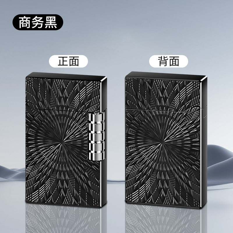 复古钢音朗声砂轮明火打火机高档男士礼物创意机身金属浮雕太阳花