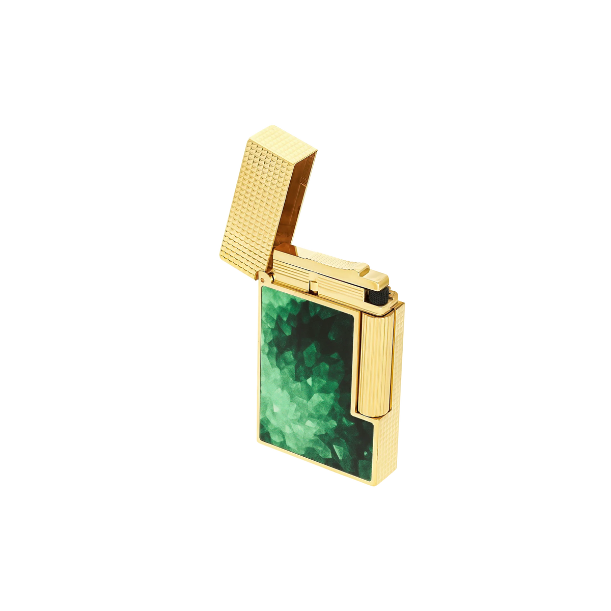 Fully Refurbished Lacquered lighter Géode green REF: C16036CL