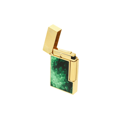Fully Refurbished Lacquered lighter Géode green REF: C16036CL