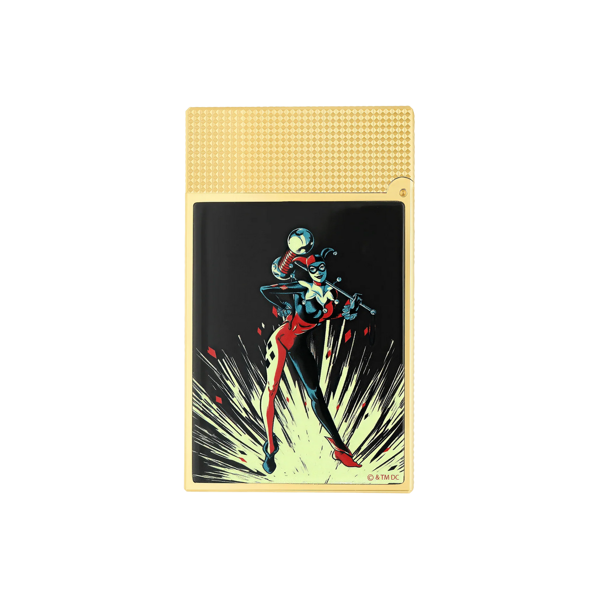Fully Refurbished Lacquered lighter DC COMICS gold REF: C16696